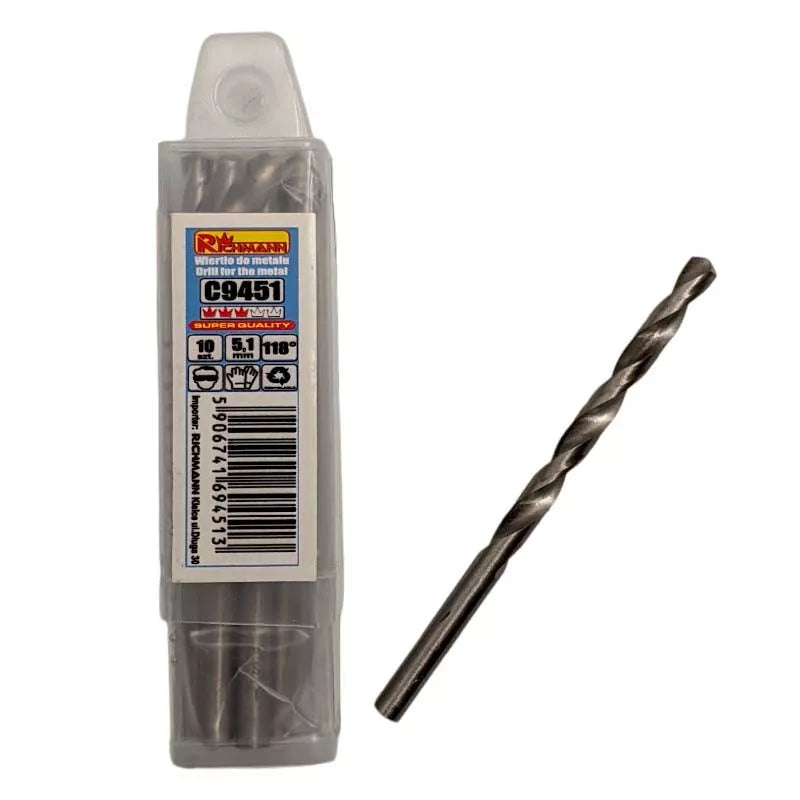 Grąžtas metalui „Richmann“ 5,1 mm