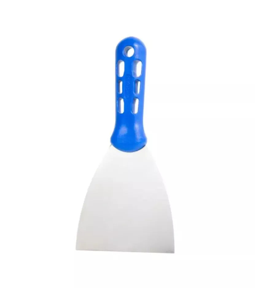 Nerūdijančio plieno glaistyklė su plastikine rankena 100 mm. KUBALA