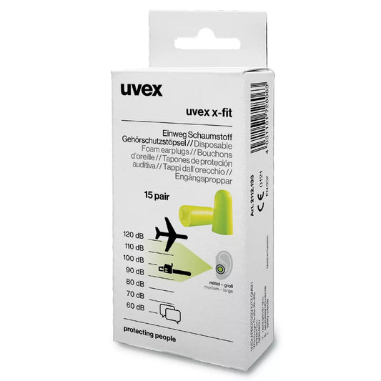 Ausų kamštukai UVEX X-fit, 37dB, 15 porų