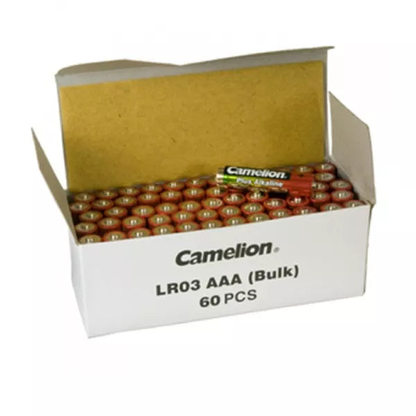 Elementai Alkaline, AAA, LR03, CAMELION, 60 vnt.
