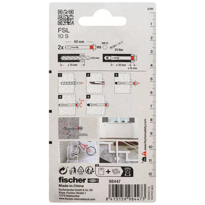 Fischer ankeris su varžtu FSL 10 S 2vnt.