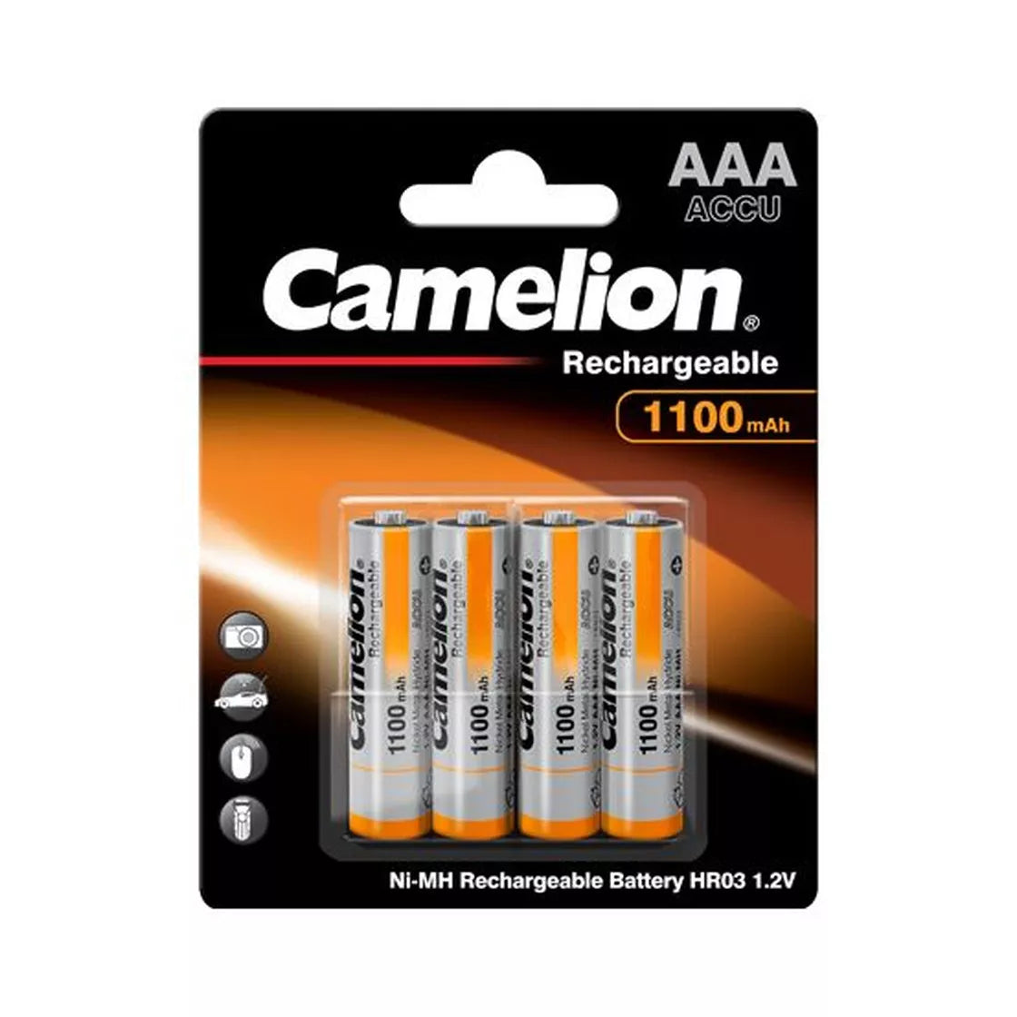 Įkraunami elementai NH-AAA1100BP4, CAMELION, 4 vnt