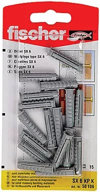 Kaiščiai SX 12 x 60 mm, 6 vnt.