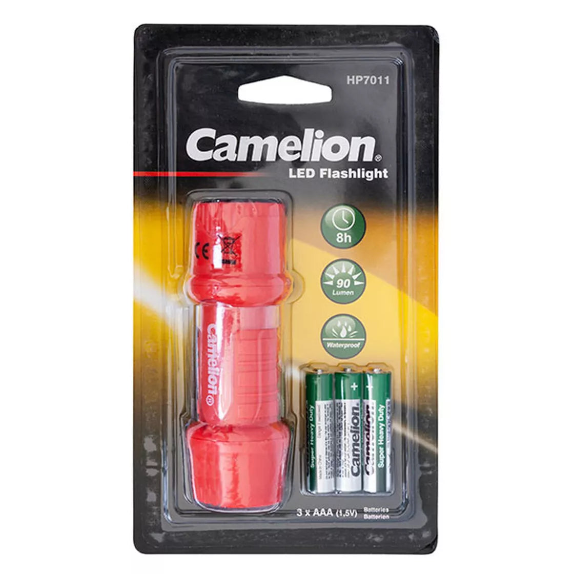 Kišeninis žibintuvėlis HP7012, 40lm, 3xAAA, CAMELION
