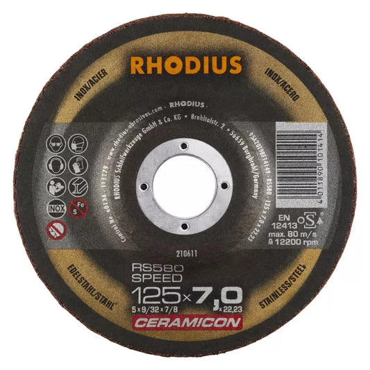 Metalo šlif. diskas SPEED 125x7x22,23 mm