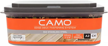 Nerūdijančio plieno medsraigčiai A2 60mm, 350 vnt, CAMO