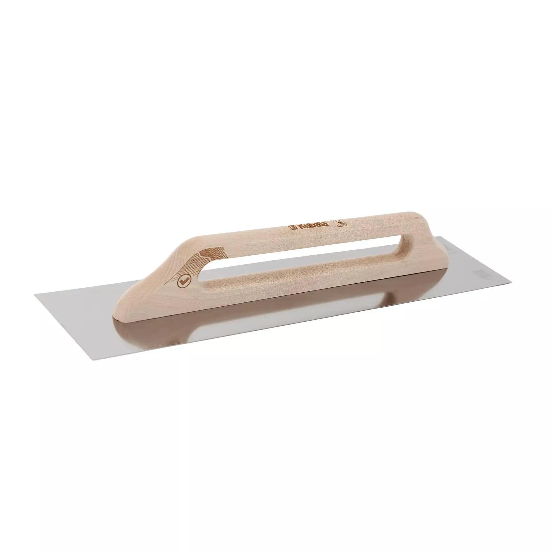 Nerūdijančio plieno trintuvė su medine rankena 130x480 mm, KUBALA