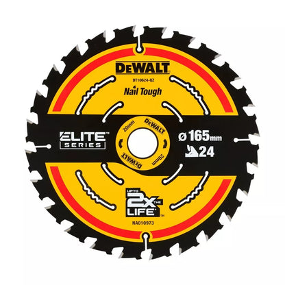 Pjov. diskas medienai DeWalt ELITE CSB 165x20mm 24T