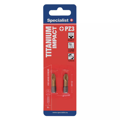 SPECIALIST+ antgalis TITANIUM PZ3, 25 mm, 2 vnt.