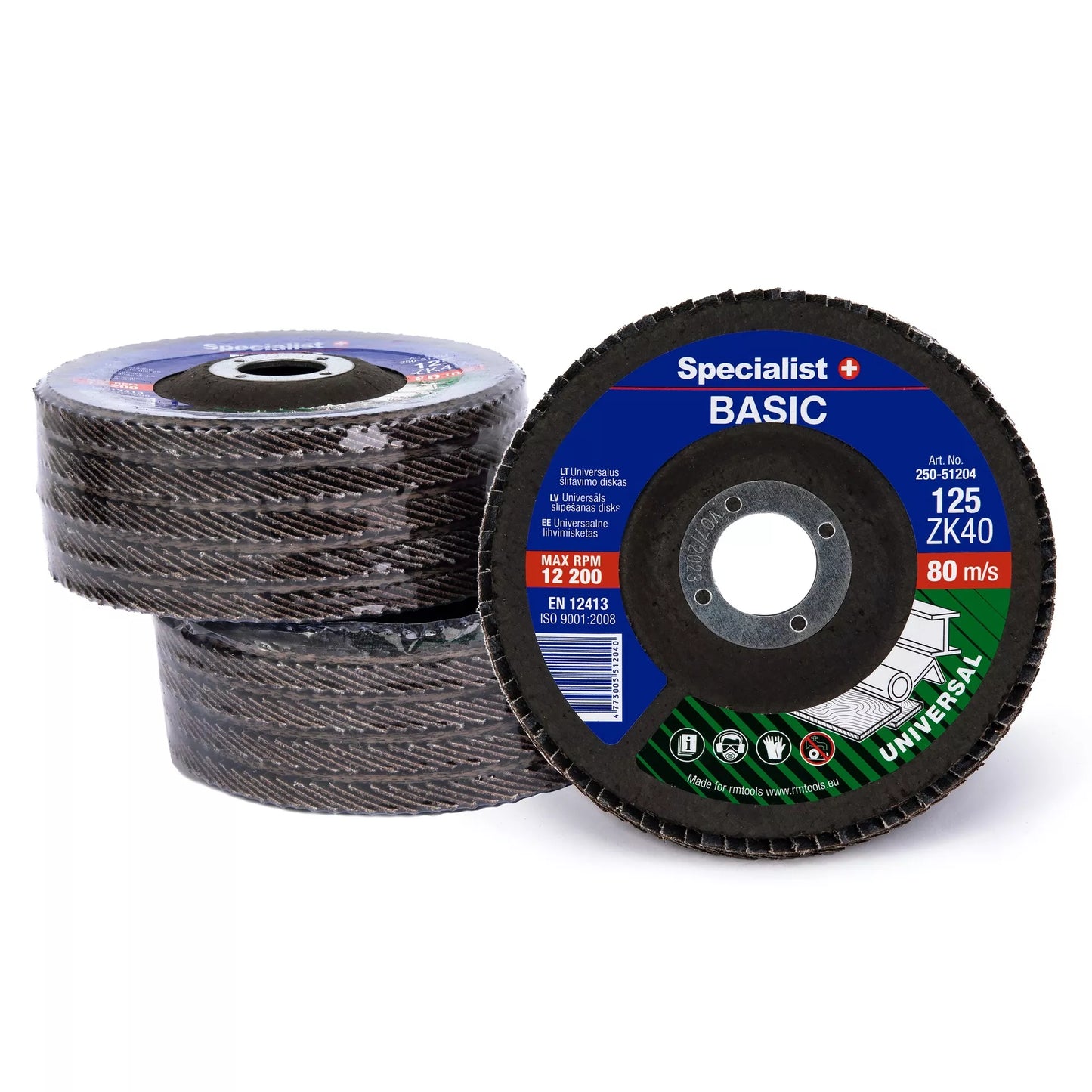 SPECIALIST+ lapelinis šlif. diskas BASIC ZK40, 125 mm