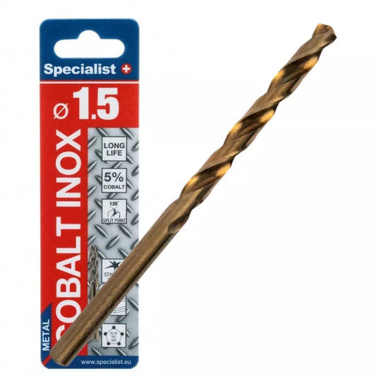SPECIALIST+ metalo grąžtas COBALT, 1.5 mm
