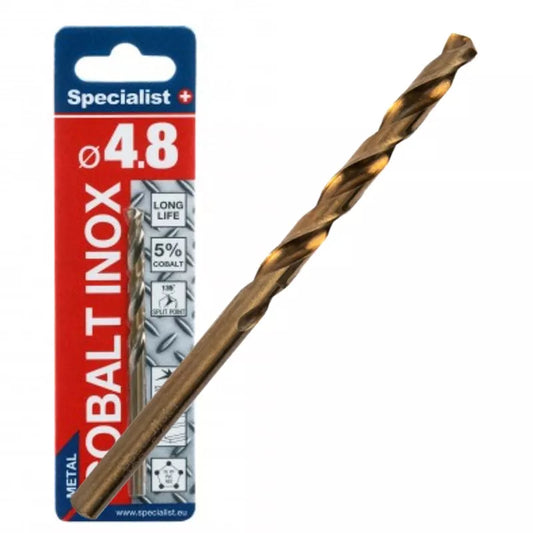 SPECIALIST+ metalo grąžtas COBALT, 4.8 mm