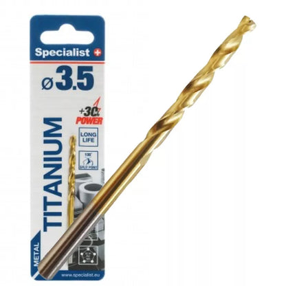 SPECIALIST+ metalo grąžtas TITAN, 3.5 mm