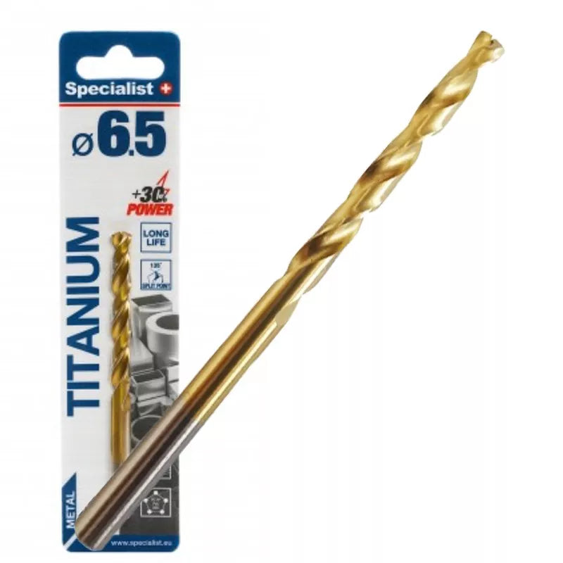 SPECIALIST+ metalo grąžtas TITAN, 6.5 mm