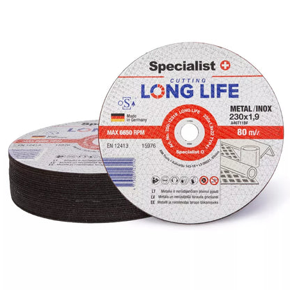 SPECIALIST+ metalo pj.diskas LONG LIFE, 230x1.9x22 mm