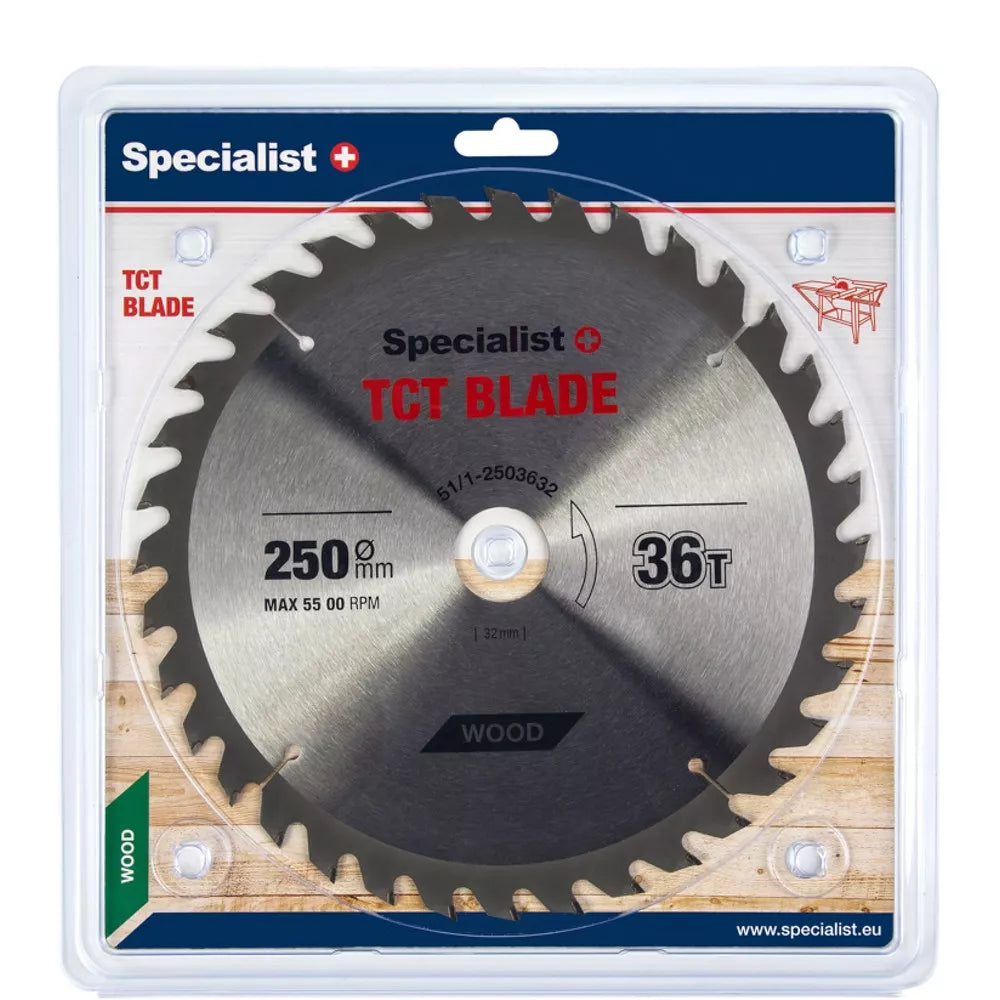 SPECIALIST+ pjovimo diskas, 250x36Tx32 mm