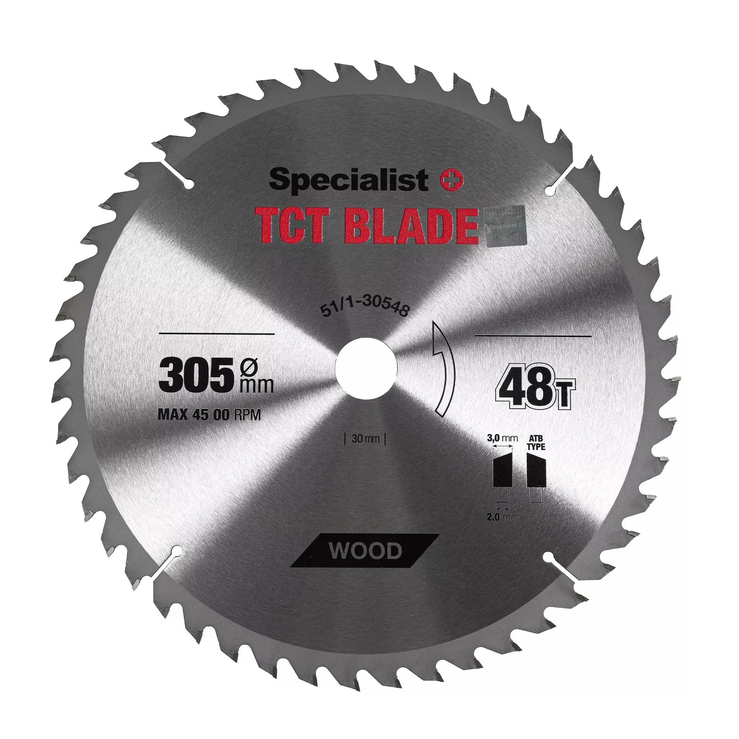 SPECIALIST+ pjovimo diskas, 305x48Tx30 mm