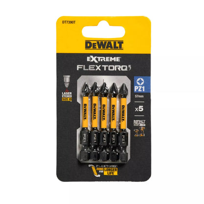 Sukimo antgaliukai FLEXTORQ PZ1, 25 mm, DeWALT, 5 vnt.
