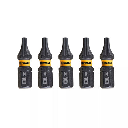 Sukimo antgaliukai FLEXTORQ T10 25 mm, DeWALT, 5 vnt.