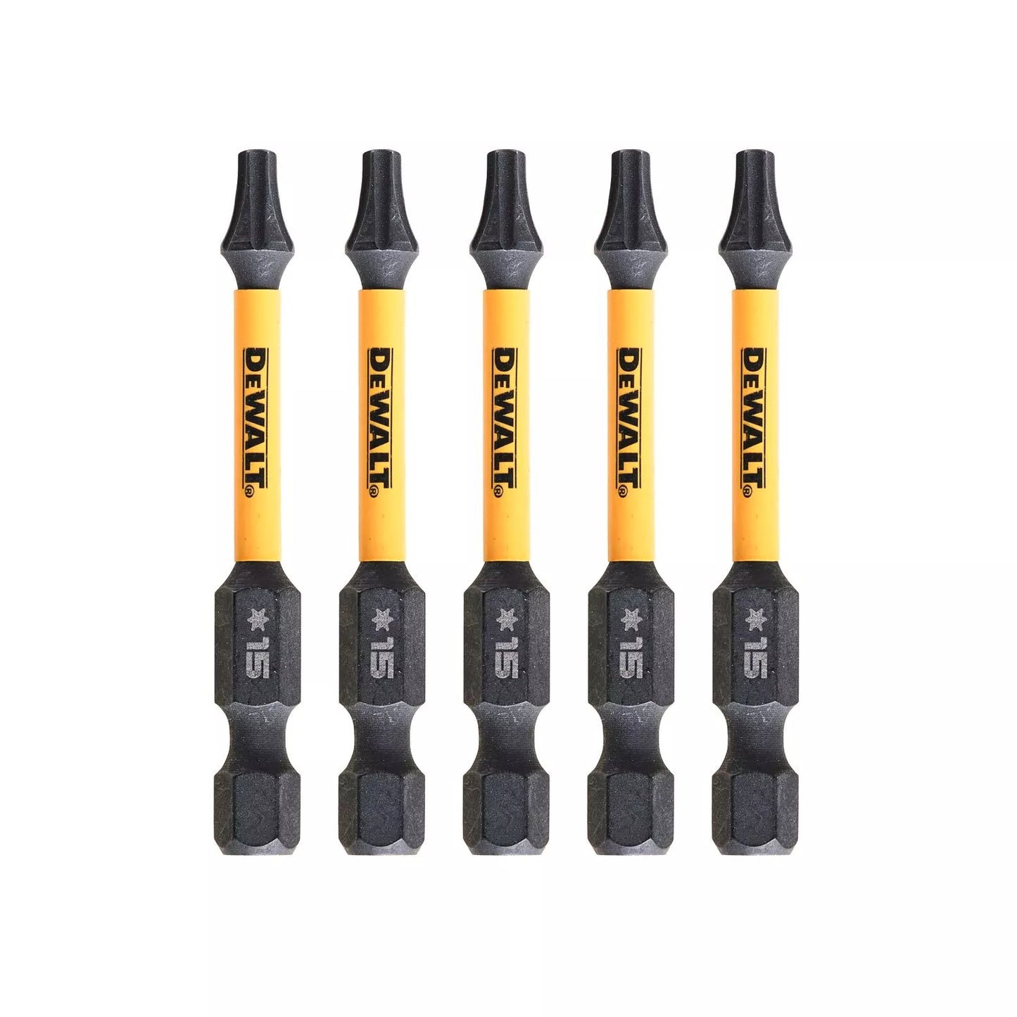 Sukimo antgaliukai FLEXTORQ T15 57 mm, DeWALT, 5 vnt.