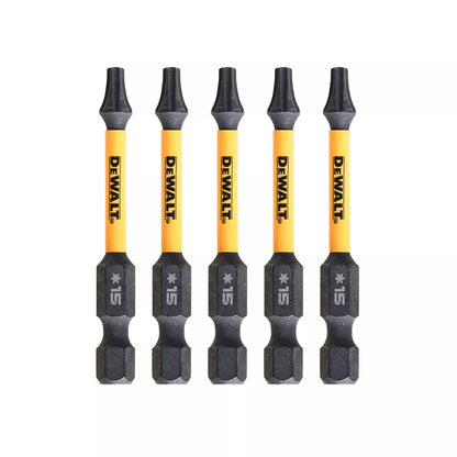 Sukimo antgaliukai FLEXTORQ T15 57 mm, DeWALT, 5 vnt.