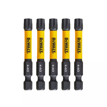 Sukimo antgaliukai FLEXTORQ T40 57 mm, DeWALT, 5 vnt.